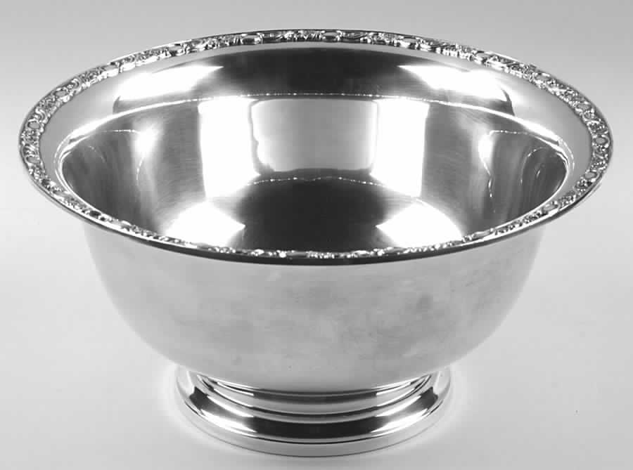 Victorian Rose (Silverplate, Hollowware) Punch Bowl by International Silver-1