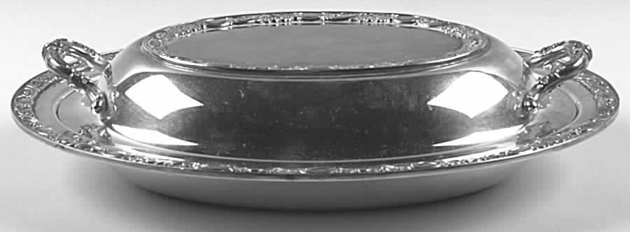 Victorian Rose (Silverplate, Hollowware) Double Vegetable Bowl by International Silver-1