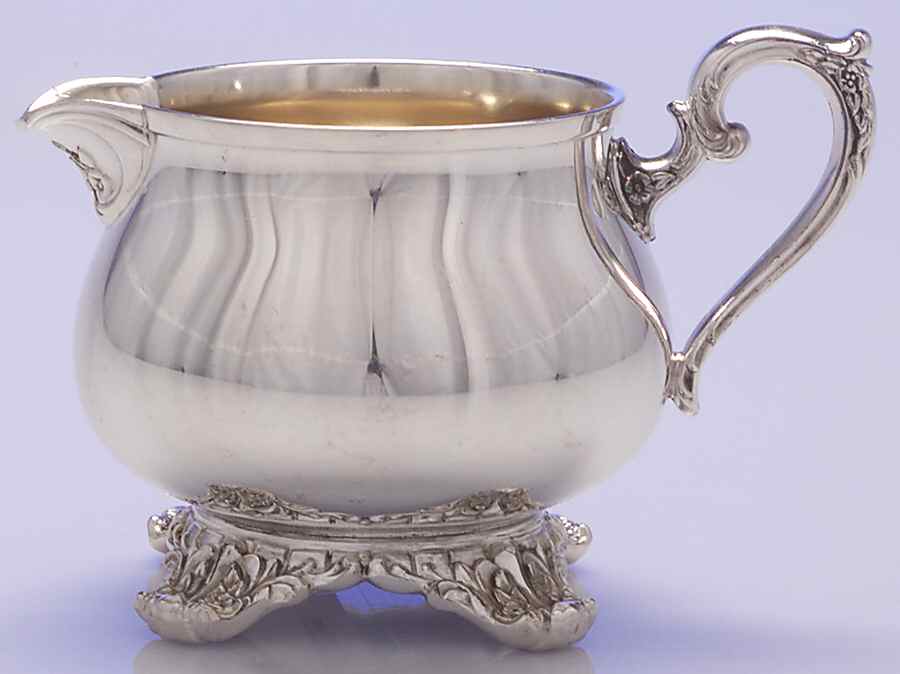 Victorian Rose (Silverplate, Hollowware) Creamer by International Silver-1