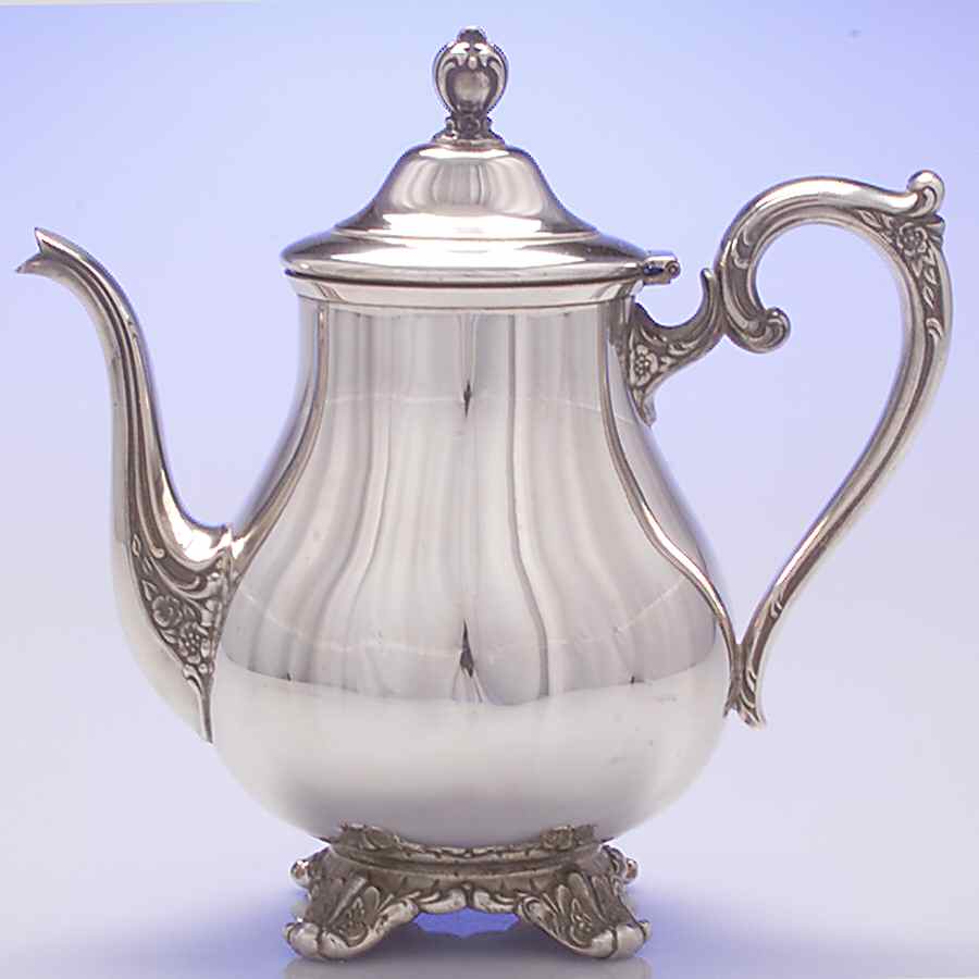 Victorian Rose (Silverplate, Hollowware) Teapot by International Silver-1