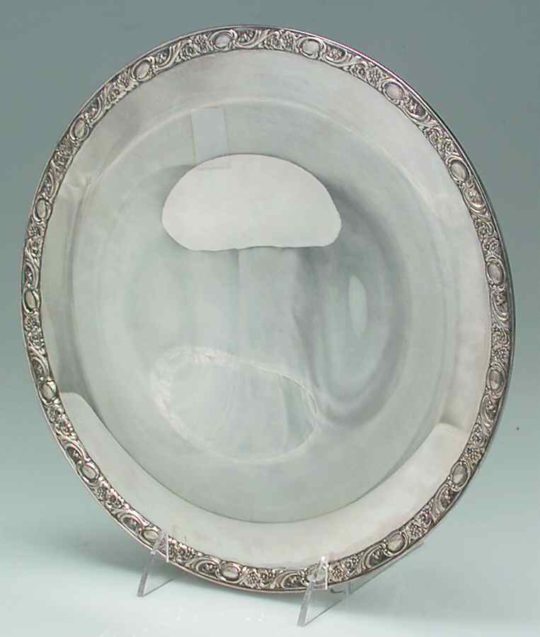 Victorian Rose (Silverplate, Hollowware) Silverplate Footed Cake Plate by International Silver-1
