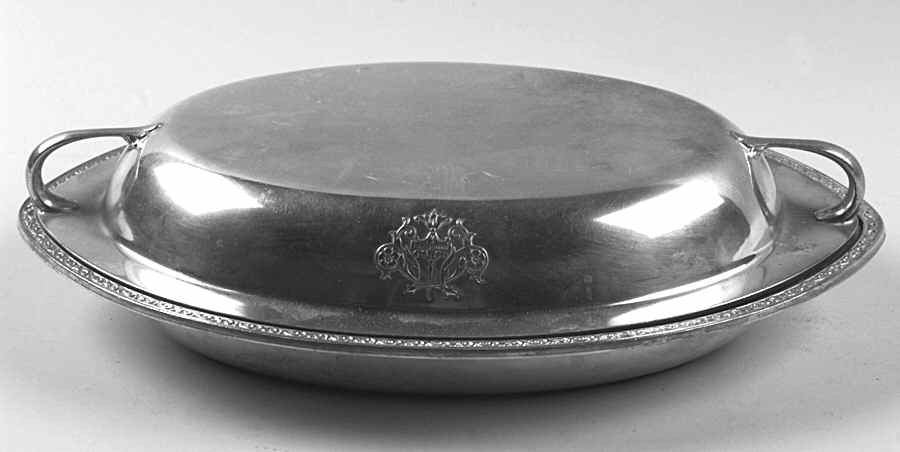 Triumph (Silverplate, 1925, Hollowware) Double Vegetable Bowl by International Silver-1