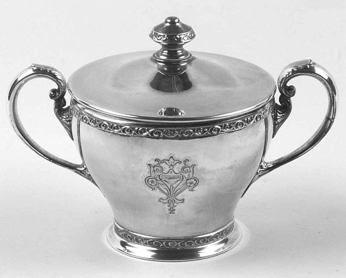 Triumph (Silverplate, 1925, Hollowware) Sugar Bowl & Lid by International Silver-1