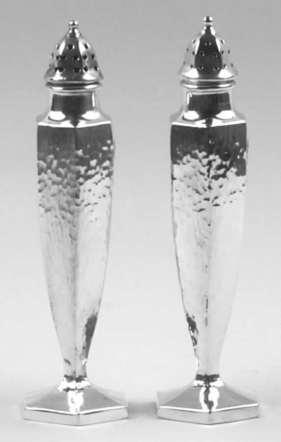 Heraldic (Silverplate, Hollowware) Salt & Pepper Set by International Silver-1