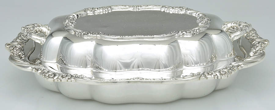 Heritage (Silverplate, Hollowware) Double Vegetable Bowl by International Silver-1