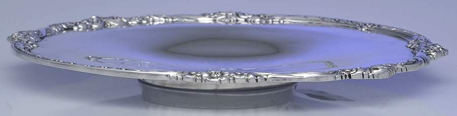 Heritage (Silverplate, Hollowware) 12" Footed Sandwich Plate by International Silver-1