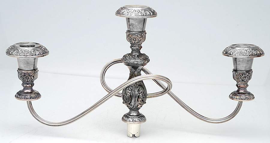 Heritage (Silverplate, Hollowware) Arm for 3-Light Candelabra by International Silver-1