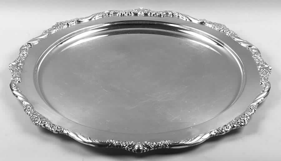 Heritage (Silverplate, Hollowware) Round Tray For Punch Bowl by International Silver-1