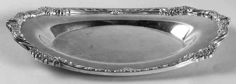 Heritage (Silverplate, Hollowware) Plated Gravy Underplate by International Silver-1