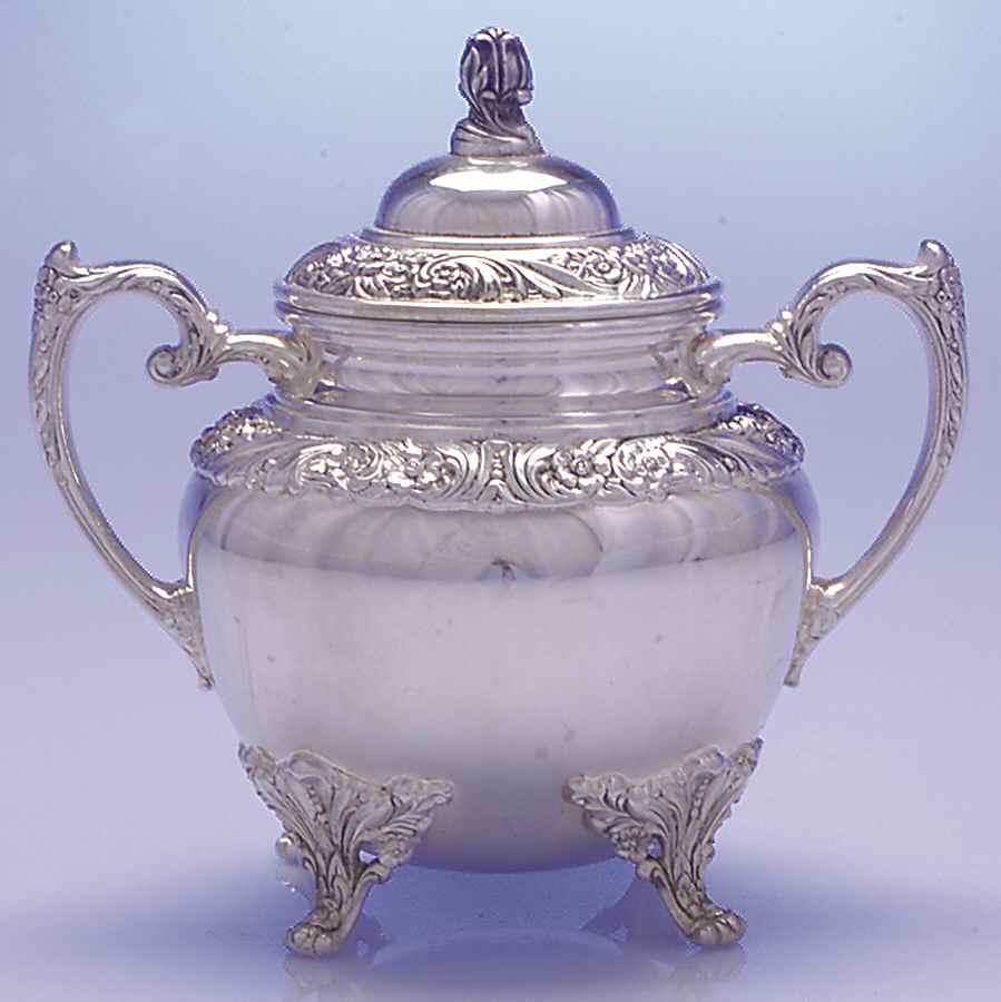 Heritage (Silverplate, Hollowware) Sugar Bowl & Lid by International Silver-1