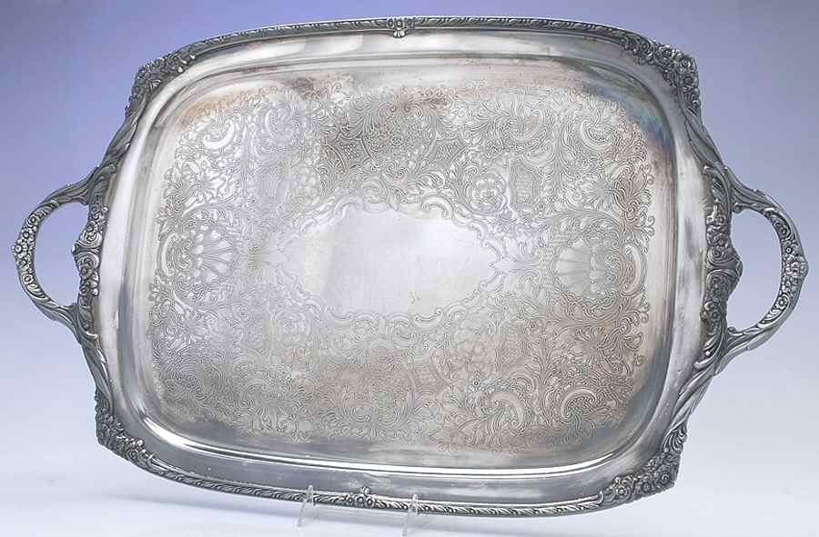 Heritage (Silverplate, Hollowware) 24" Waiter Tray by International Silver-1