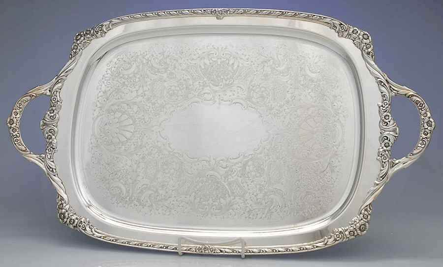 Heritage (Silverplate, Hollowware) 20" Waiter Tray by International Silver-1