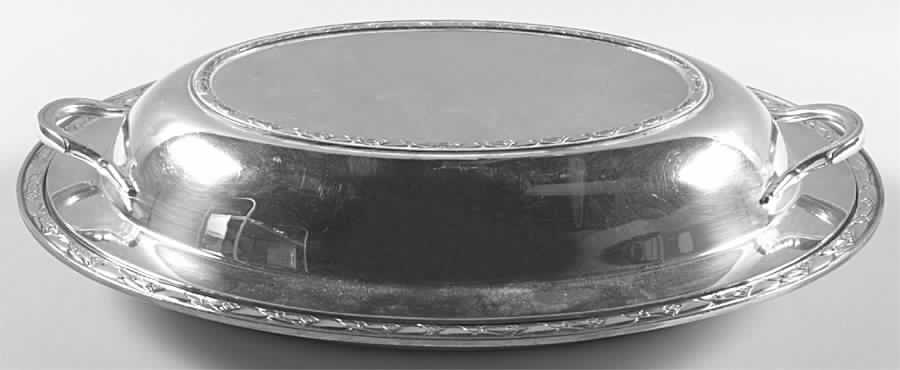 Her Majesty (Silverplate, Hollowware) Double Vegetable Bowl by International Silver-1