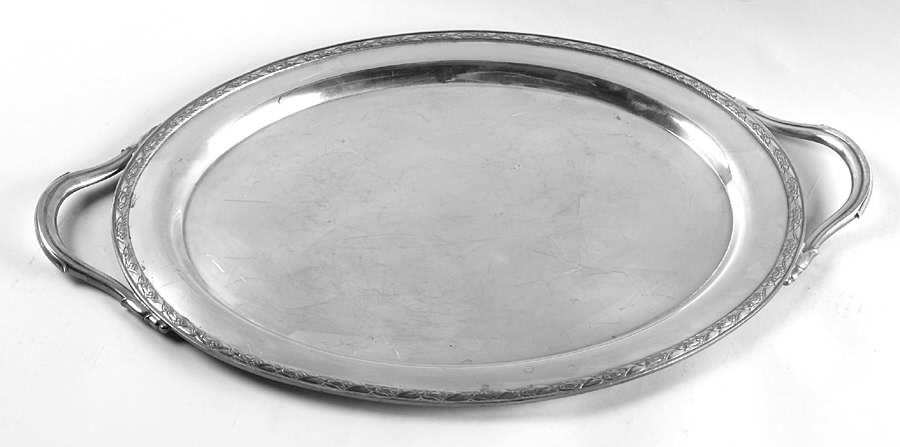 Her Majesty (Silverplate, Hollowware) Medium Silverplate Waiter Tray by International Silver-1