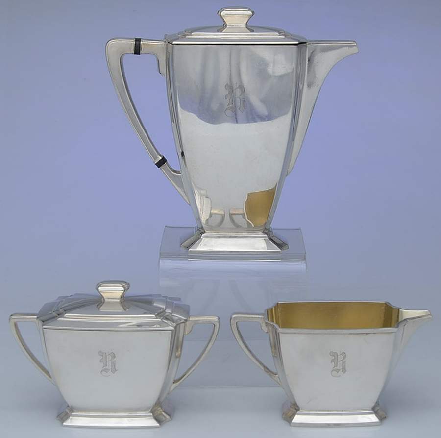 Legacy (Silverplate, Hollowware) (3 Pc) Coffee Set with Coffee Pot by International Silver-1