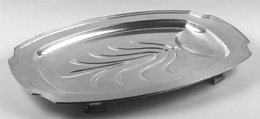 Legacy (Silverplate, Hollowware) Large Plated Meat Platter with Well by International Silver-1