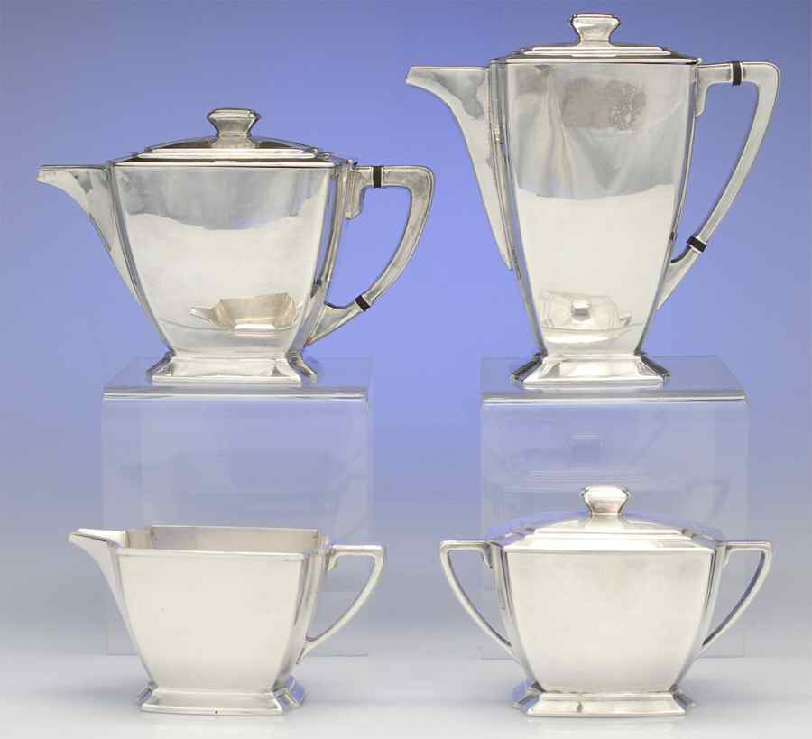 Legacy (Silverplate, Hollowware) (4 Piece) Silverplate Tea Set by International Silver-1