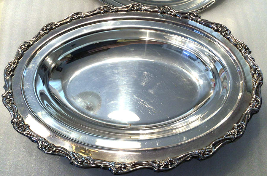 Magic Rose (Silverplate, Hollowware) Double Vegetable Bowl-No Lid by International Silver-1