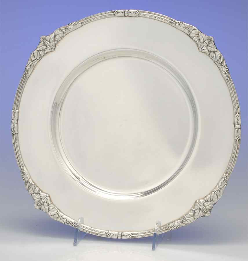 Marquise (Silverplate, Hollowware) Silverplate Dinner Plate by International Silver-1