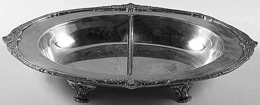 Marquise (Silverplate, Hollowware) Plated 2-Part 4-Toed Vegetable Bowl No Lid by International Silver-1