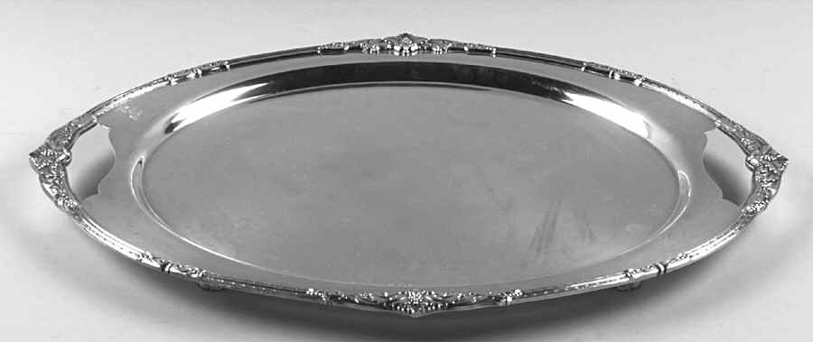 Marquise (Silverplate, Hollowware) 19" Footed Waiter Tray by International Silver-1