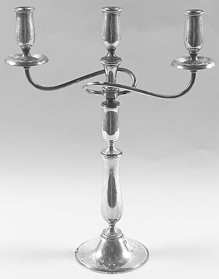 Springtime (Silverplate, Hollowware) 16" 3 Light Candelabra by International Silver-1