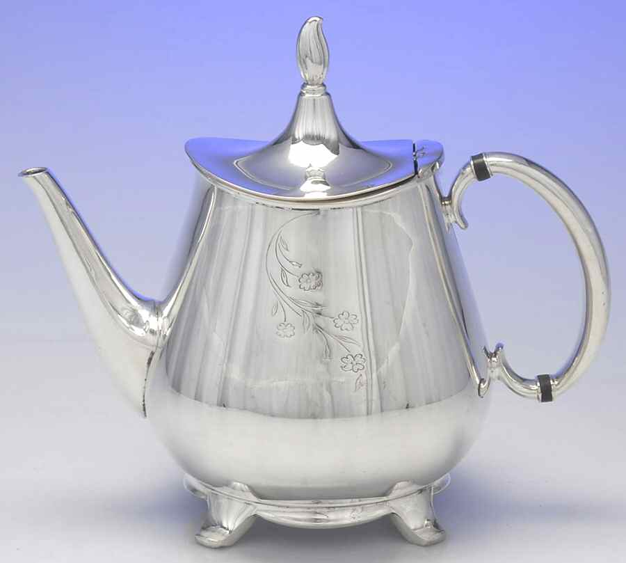 Springtime (Silverplate, Hollowware) Teapot by International Silver-1
