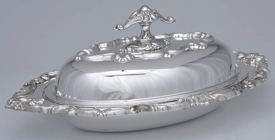 Orleans (Silverplate, Hollowware) Oval Covered Vegetable by International Silver-1