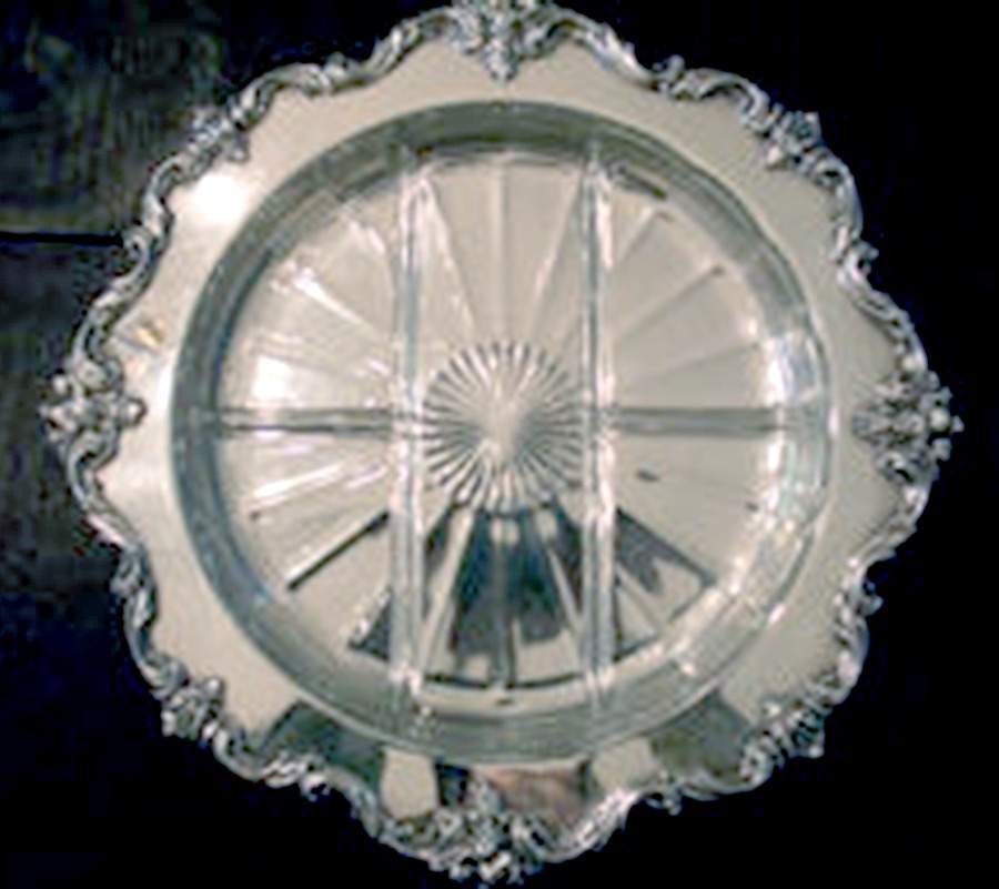 Orleans (Silverplate, Hollowware) 5 Part Relish with Glass Liner(S) by International Silver-1