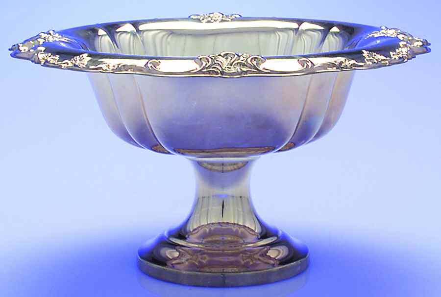 Orleans (Silverplate, Hollowware) Footed Plated Round Centerpiece by International Silver-1