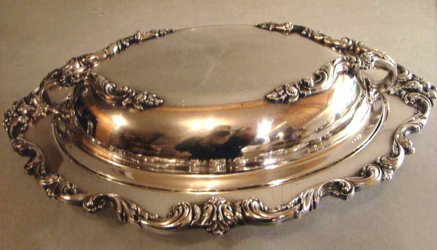 Orleans (Silverplate, Hollowware) Double Vegetable Bowl by International Silver-1
