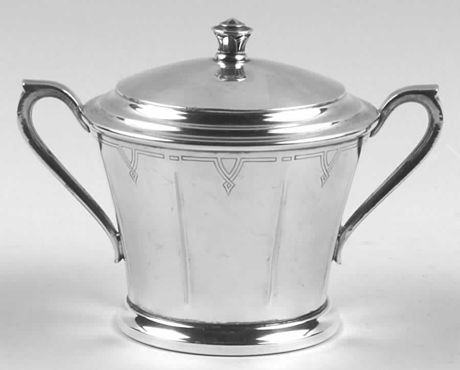 Paris (Silverplate, Hollowware) Sugar Bowl & Lid by International Silver-1