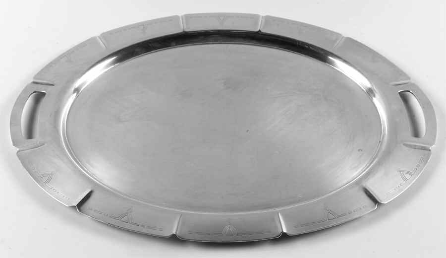 Paris (Silverplate, Hollowware) Small Silverplate Waiter Tray by International Silver-1