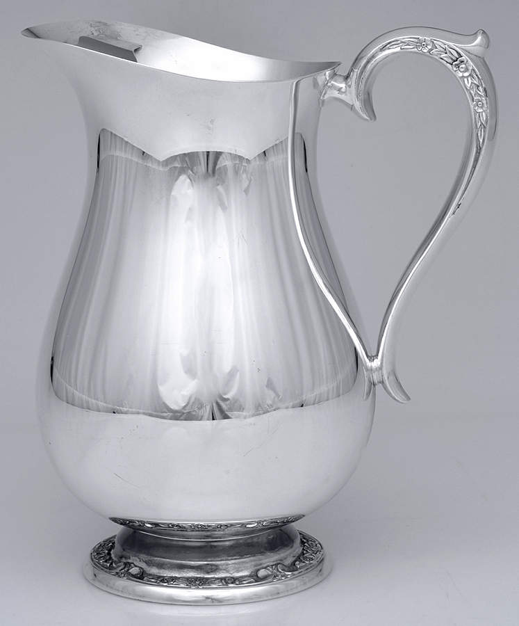 Primrose II (Silverplate, Hollowware) Plated Water Pitcher with Ice Lip by International Silver-1