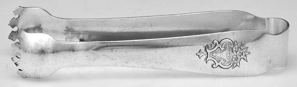 Princess-Lady Doris (Silverplate, Hollowware) Small Ice Serving Tongs by International Silver-1