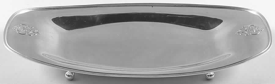 Princess-Lady Doris (Silverplate, Hollowware) Plated Footed Bread Tray by International Silver-1