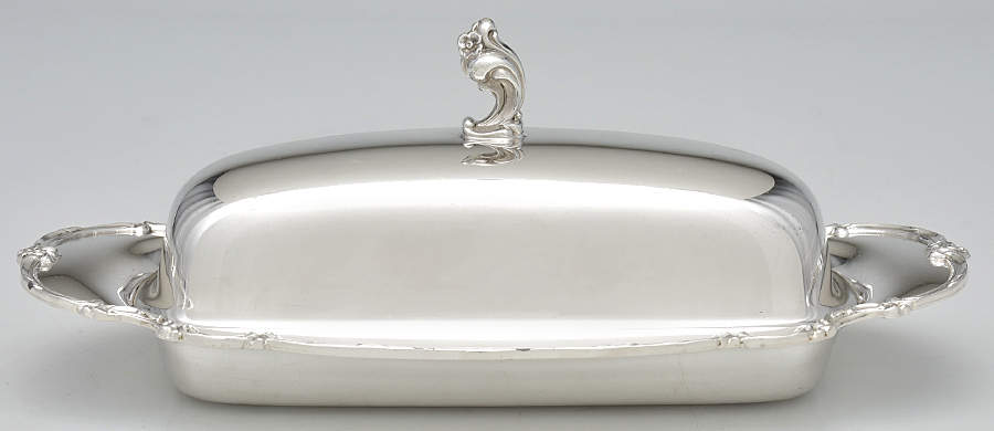 Reflection (Silverplate, Hollowware) 1/4 Pound Covered Butter Dish by International Silver-1