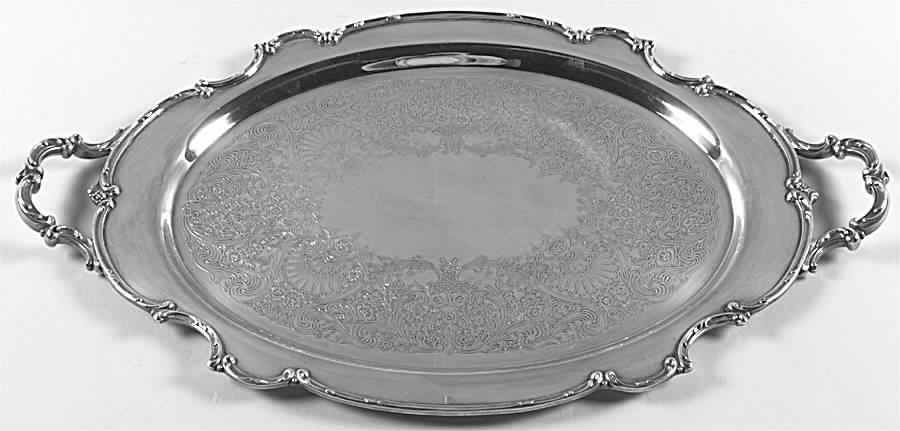 Reflection (Silverplate, Hollowware) Medium Silverplate Waiter Tray by International Silver-1