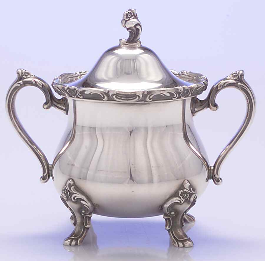 Reflection (Silverplate, Hollowware) Sugar Bowl & Lid by International Silver-1