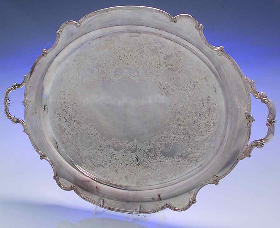 Reflection (Silverplate, Hollowware) Large Waiter Tray by International Silver-1