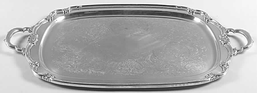 Remembrance (Silverplate, Hollowware) Medium Silverplate Waiter Tray by International Silver-1
