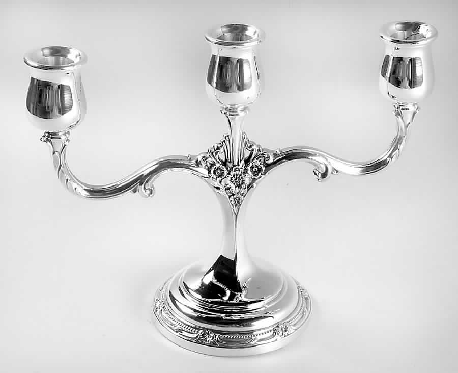 Remembrance (Silverplate, Hollowware) Small 3-Light Candelabra by International Silver-1