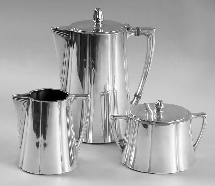 Silhouette (Silverplate, Hollowware) (3 Pc) Coffee Set (PCP,PCR,PSU) by International Silver-1