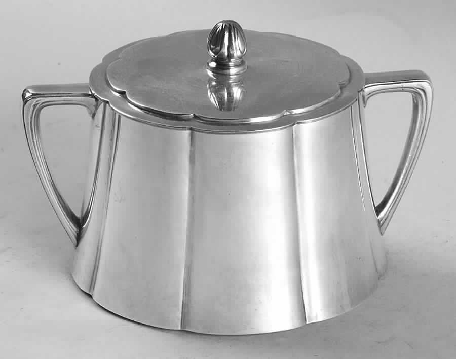 Silhouette (Silverplate, Hollowware) Sugar Bowl & Lid by International Silver-1