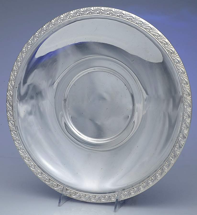 Spring Flower (Silverplate, Hollowware) 12" Sandwich Plate by International Silver-1