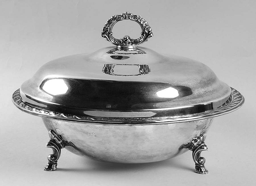 Spring Flower (Silverplate, Hollowware) Silverplate Round Covered Casserole by International Silver-1