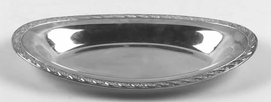 Spring Flower (Silverplate, Hollowware) Silverplate Bread Tray by International Silver-1