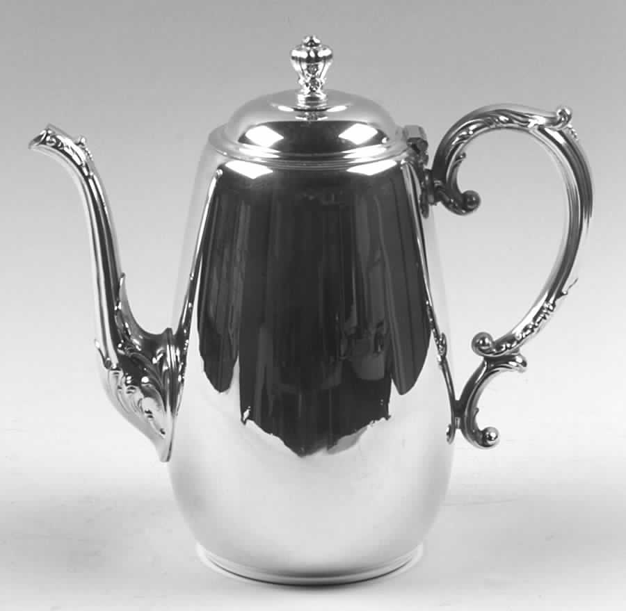 Spring Flower (Silverplate, Hollowware) Silverplate Coffee Pot by International Silver-1