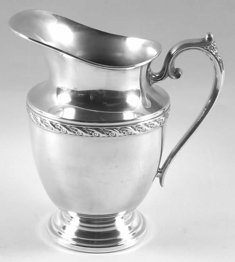 Spring Flower (Silverplate, Hollowware) Silverplate Water Pitcher by International Silver-1