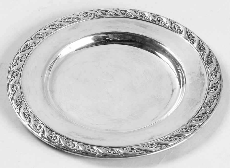 Spring Flower (Silverplate, Hollowware) Bread & Butter Plate by International Silver-1